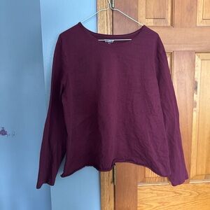 Burgundy shirt
